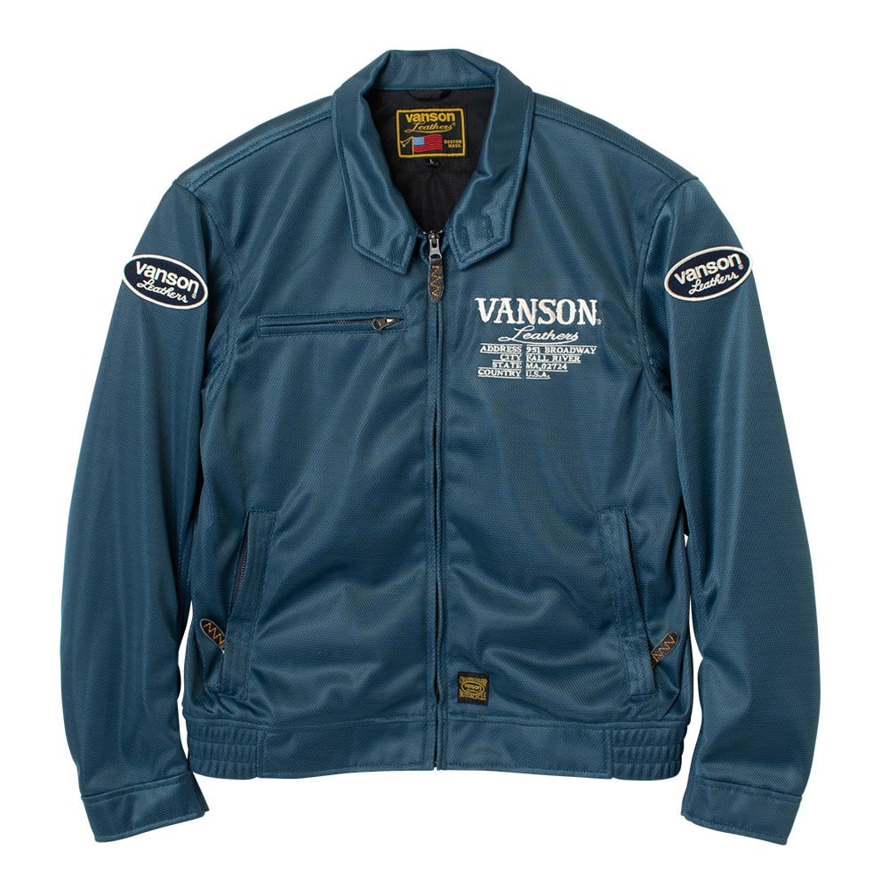 VSE26103S メッシュスウィングトップジャケット | vansonleathers