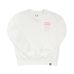 SALE 送料無料 【HIPANDA ハイパンダ】レディース クルーネック スウェット トレーナー WOMEN'S CREW NECK SWEAT SHIRT / WHITE・BLACK