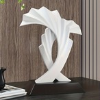 置物 オシャレ 樹脂アート像 羽を広げたロック像 モダン ミニマリストの抽象彫刻 リビングルーム ベッドルーム 書斎