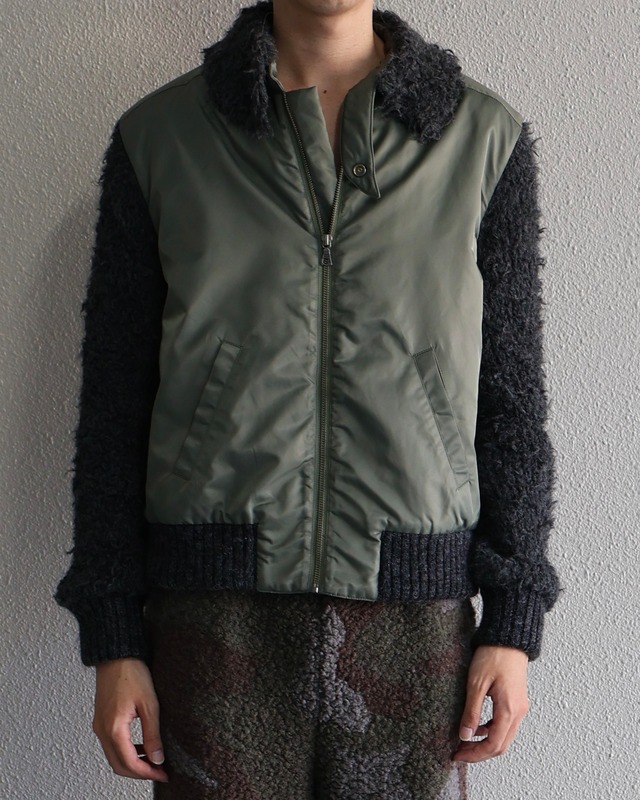 Oscar Ouyang AW25/Green bomber jacket