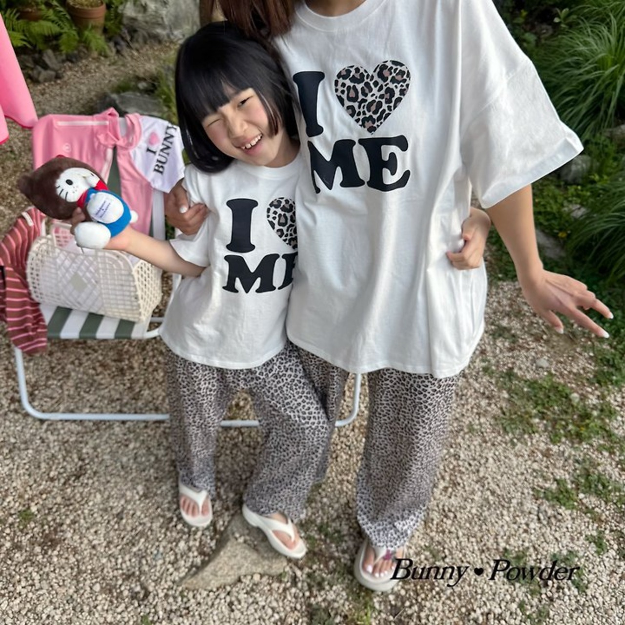 [Bunny Powder] (Feature) Leopard Heart Tee (adult) / [버니파우더] (기획)호피하트티 (adult)