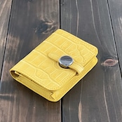 アリゲーター カードケース 名刺入れ イエロー