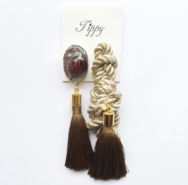 rope tassel pierce / earring