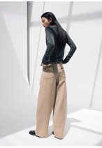 NORYBRAND Pleated A-line Wide Trousers