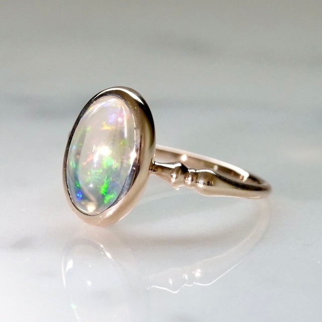 Water Opal ring / K10YG