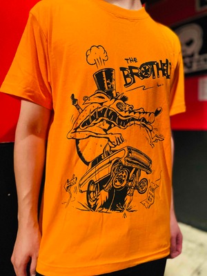 【T-SHIRT】"BADASS LONE WOLF"《ORANGE》