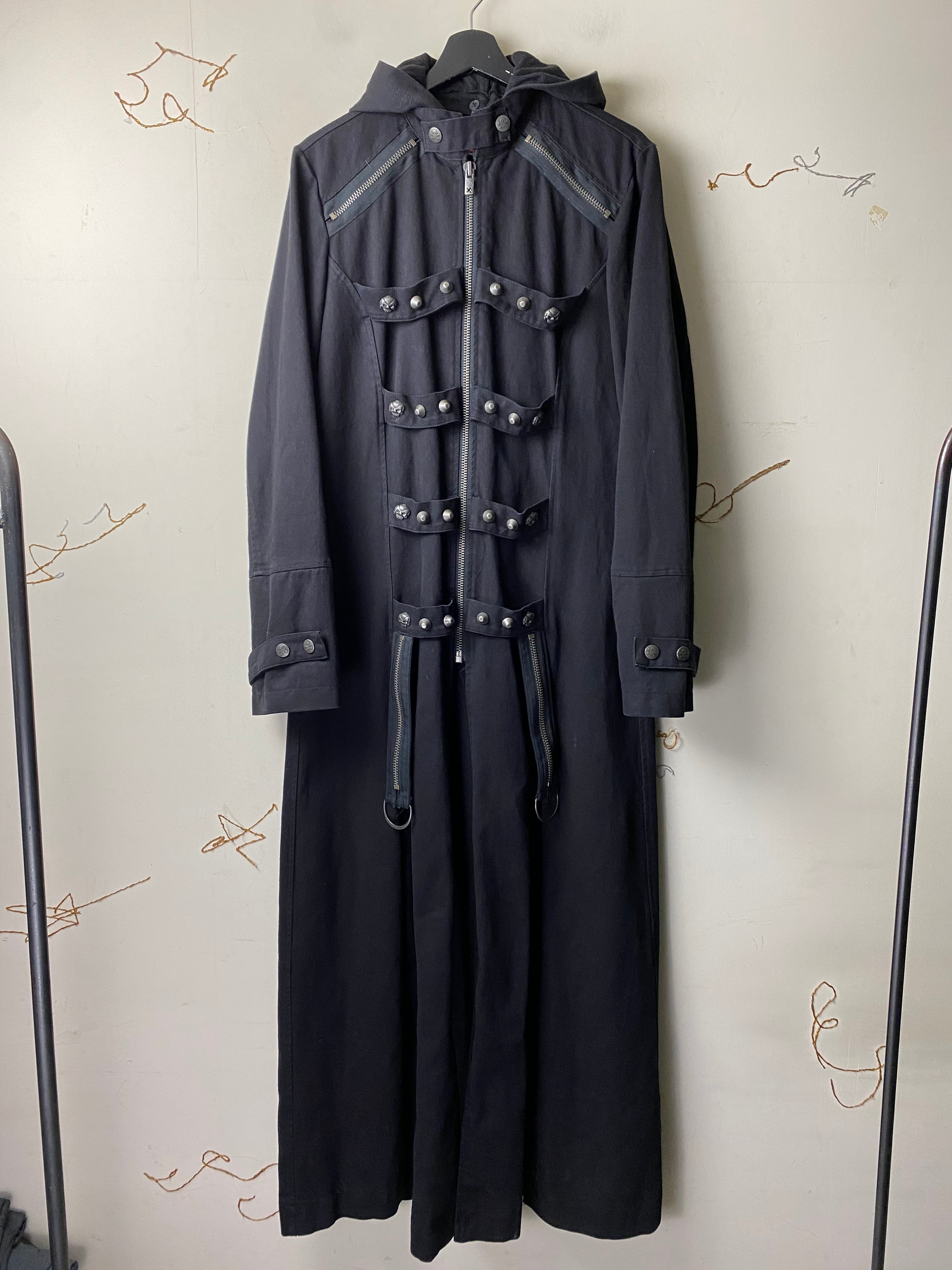 TRIPP NYC bondage maxi coat | NOIR ONLINE