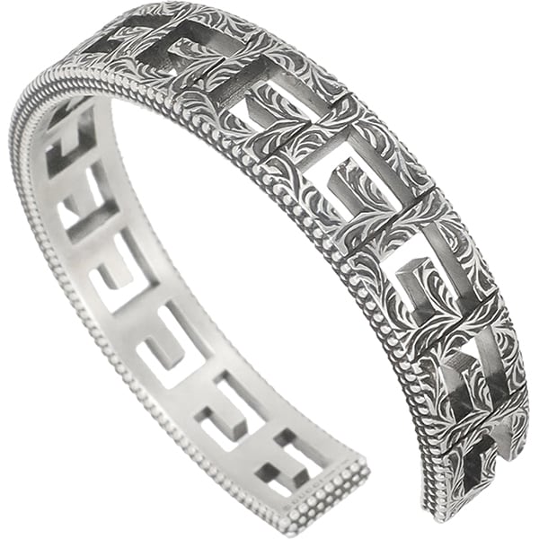 New GUCCI グッチ ブレスレット スクエアG カフブレスレット