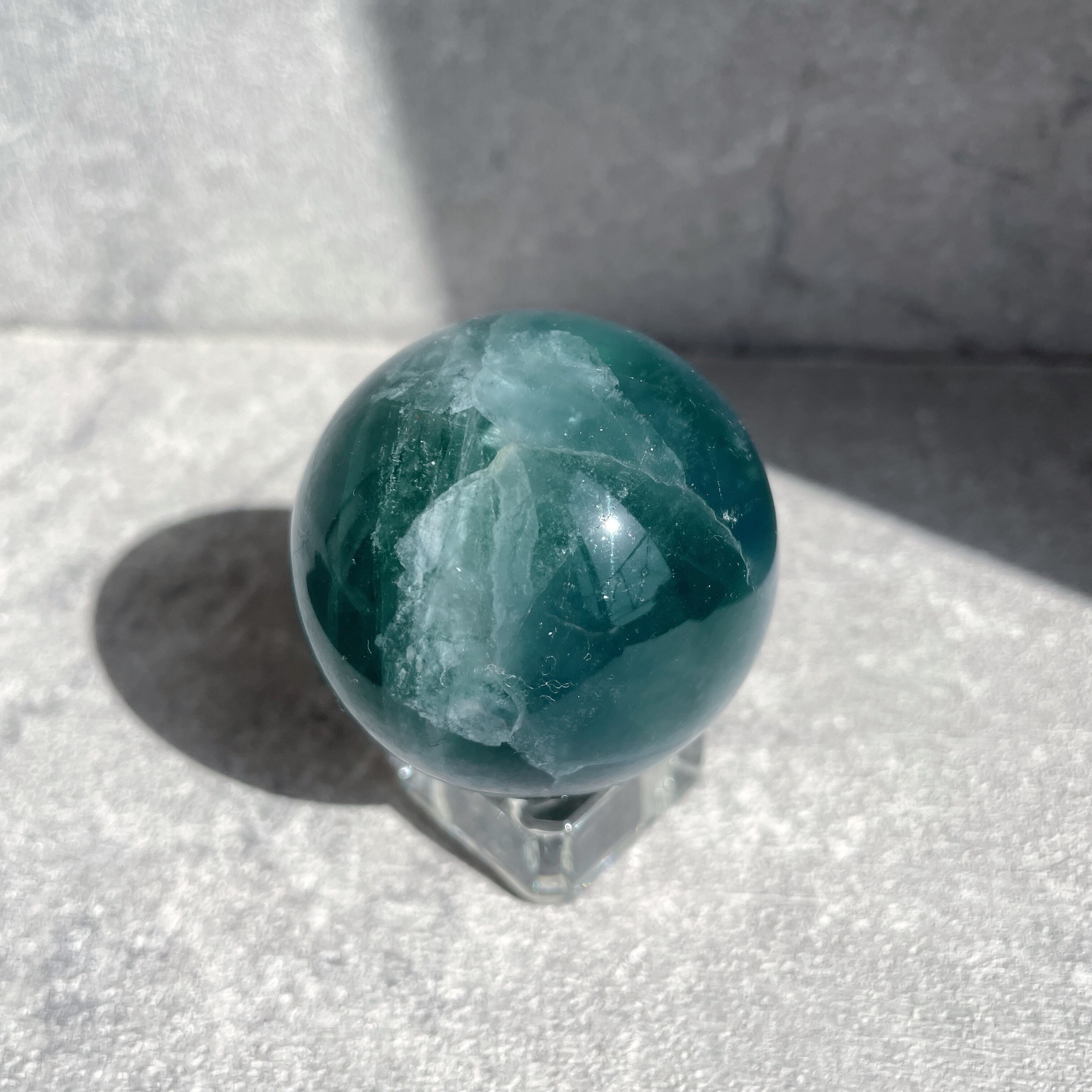 グリーンフローライト スフィア（丸玉）12◇Green Fluorite sphere