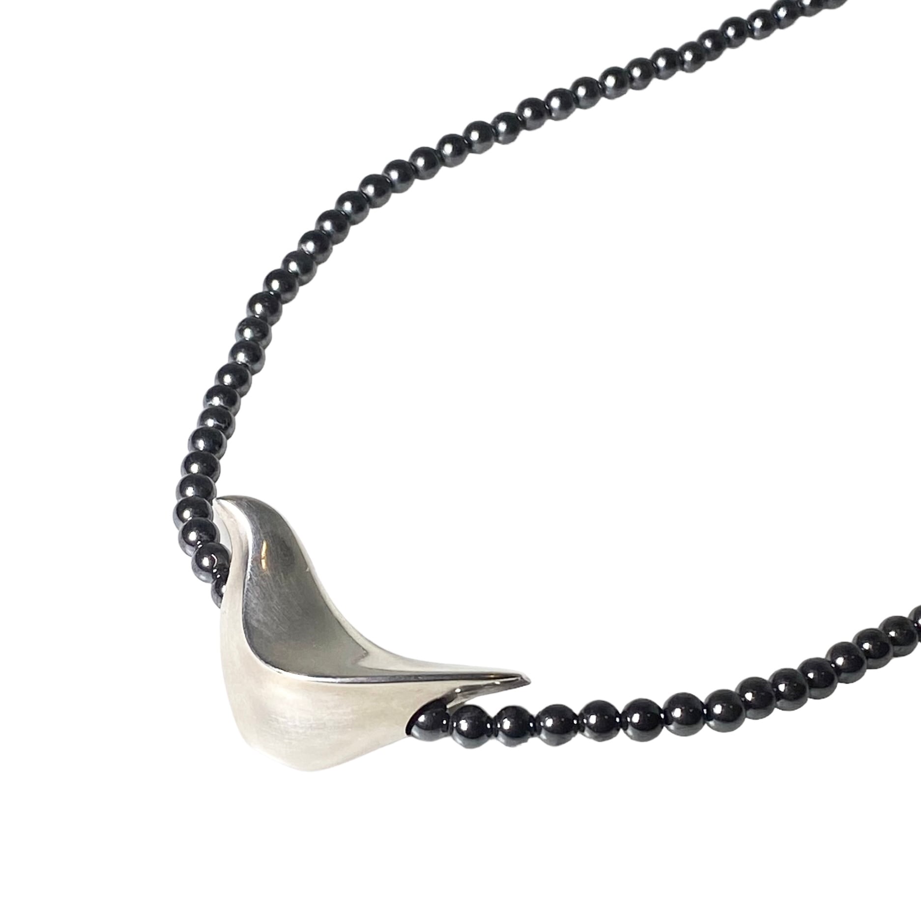 ジョージジェンセン　ヘマタイト　ビーズ　ネックレス　925 鳥　バード Georg Jensen/ジョージジェンセン】 バード 2000HK ネックレス