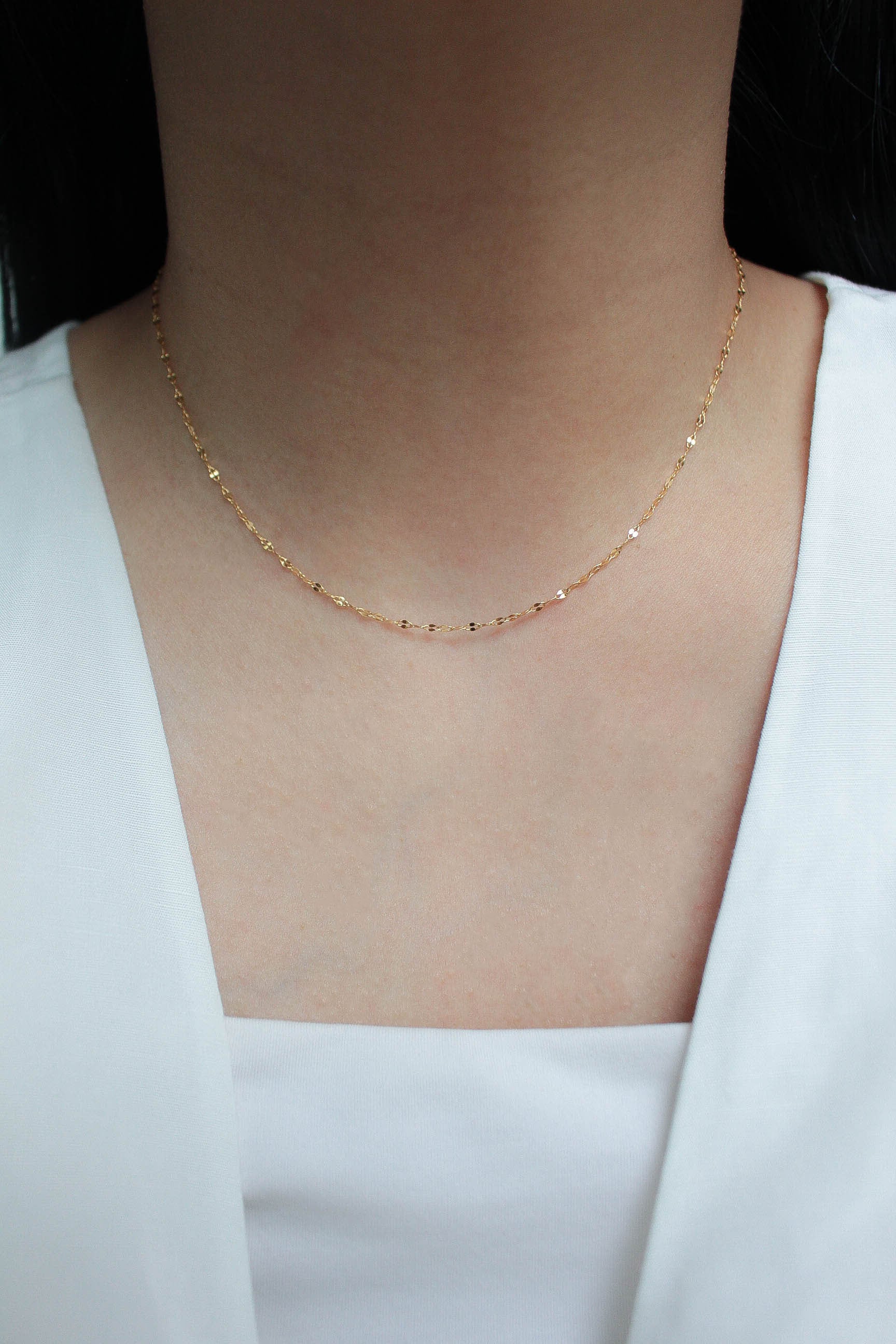 4/29(wed)再販 [24KGP]Skin Sparkle Necklace | PAY ID