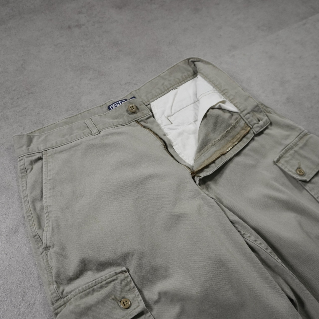 90s 初期型 Polo by Ralph Lauren POLO CHINO CARGO PANTS W32L30相当 古着 - 5