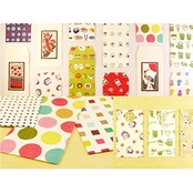 カクケイ ふわり伊予和紙 ポチ袋 カラフルタイル 5枚入り 2個パック FWP10007-S