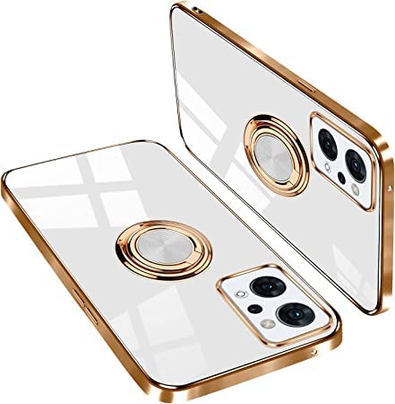【在庫のみ】【Yikasina】OPPO Reno7 A ケース リング付き おしゃれ スマホケース オッポ リノ7 a ケース au OPG04 かわいい 人気 車載ホルダー スタンド機能 シンプル (OPPO Reno7 A ホワイト)