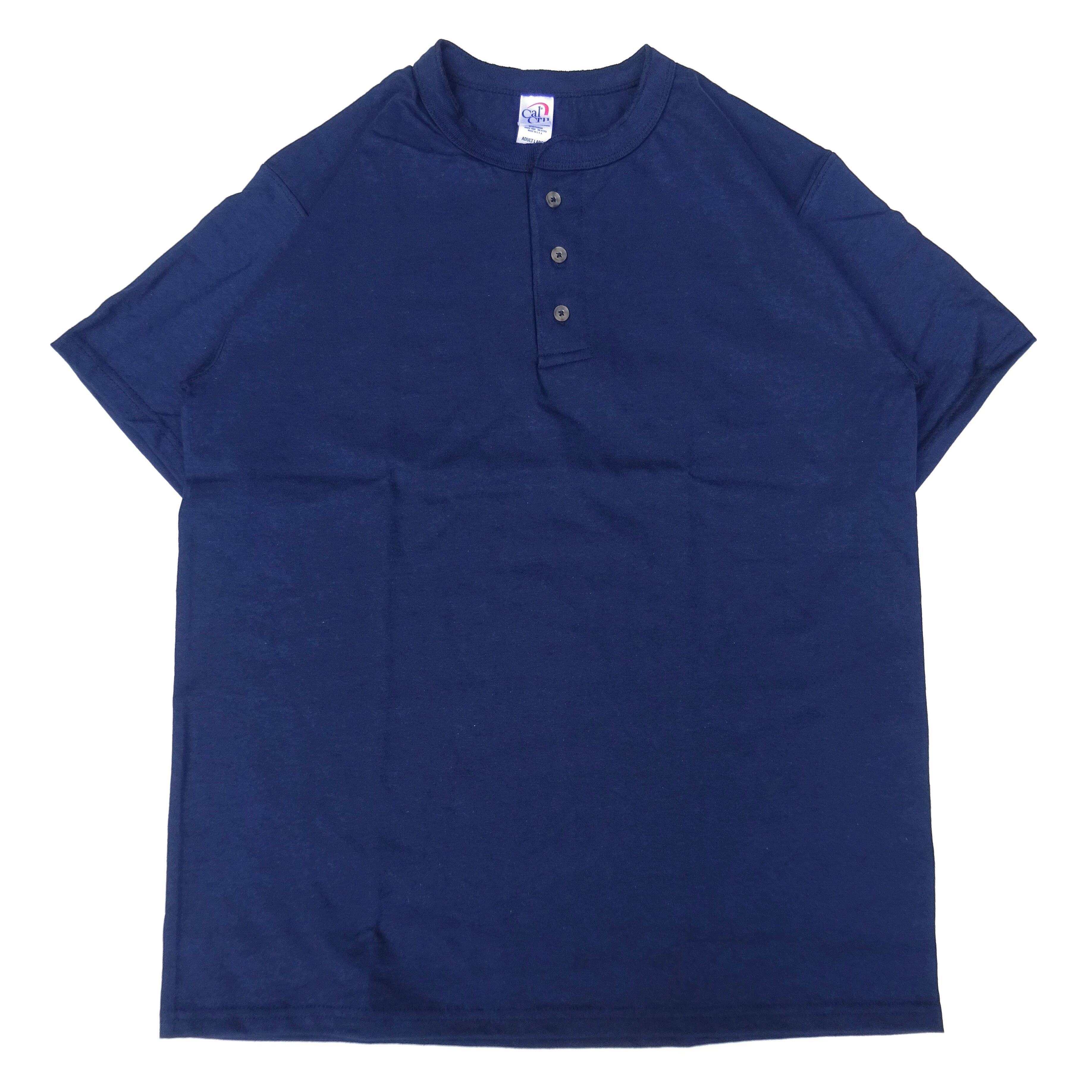 CalCru (カルクルー) 3 Button 7.2 oz Henley ネイビー