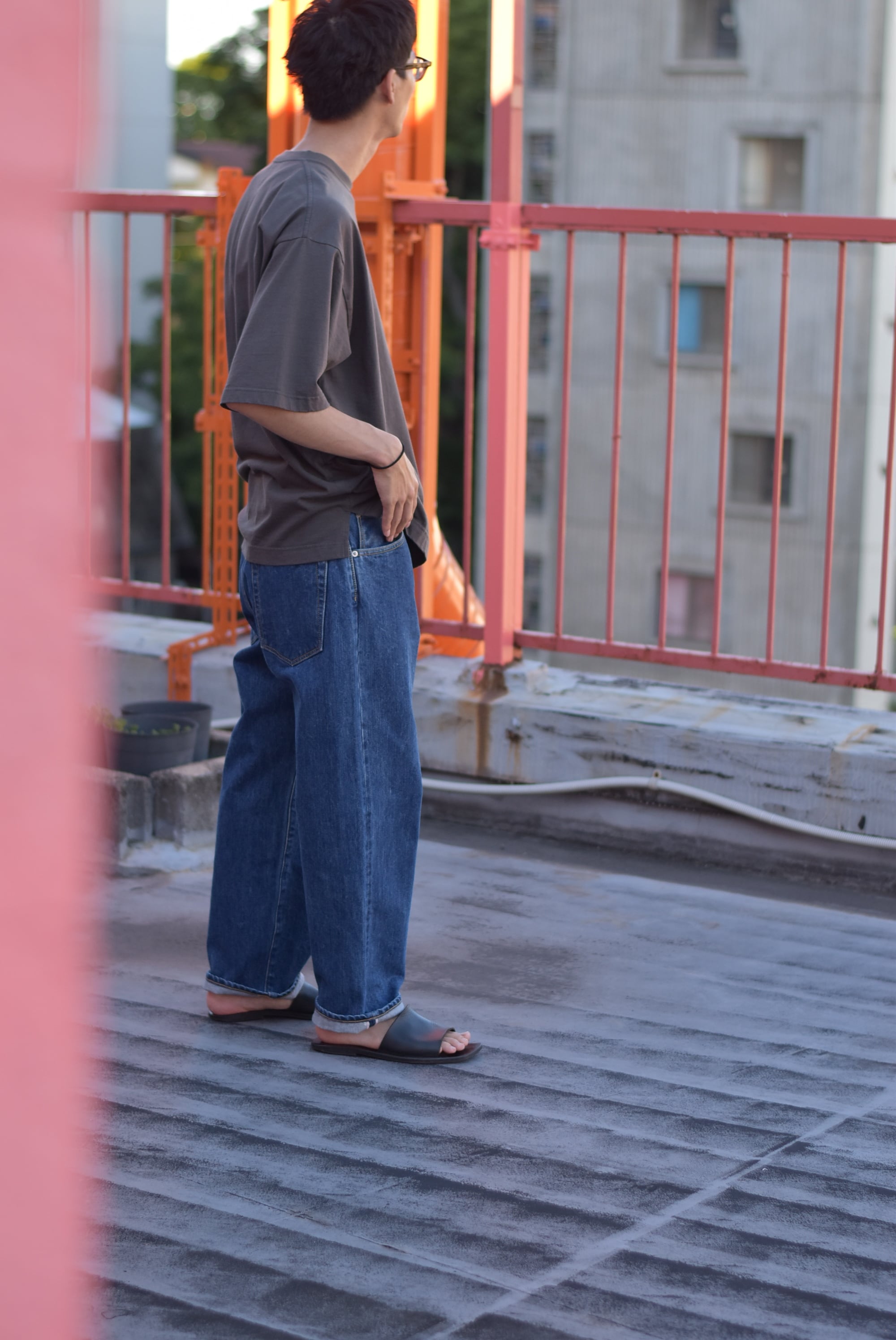 HATSKI】Wide Tapered Denim Used Blue | theater(シアター)