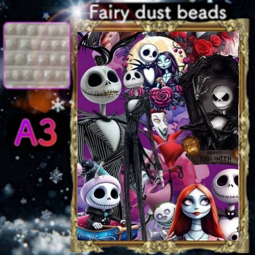 四角ビーズ（fairy１～３色入り）【fairydust-553】A3サイズ☆ダイヤモンドアート