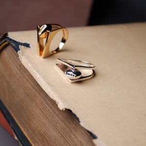 LOVE／？ silver roulette book ring(CAAC-R040)