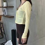 2way sheer tops【4 colors】