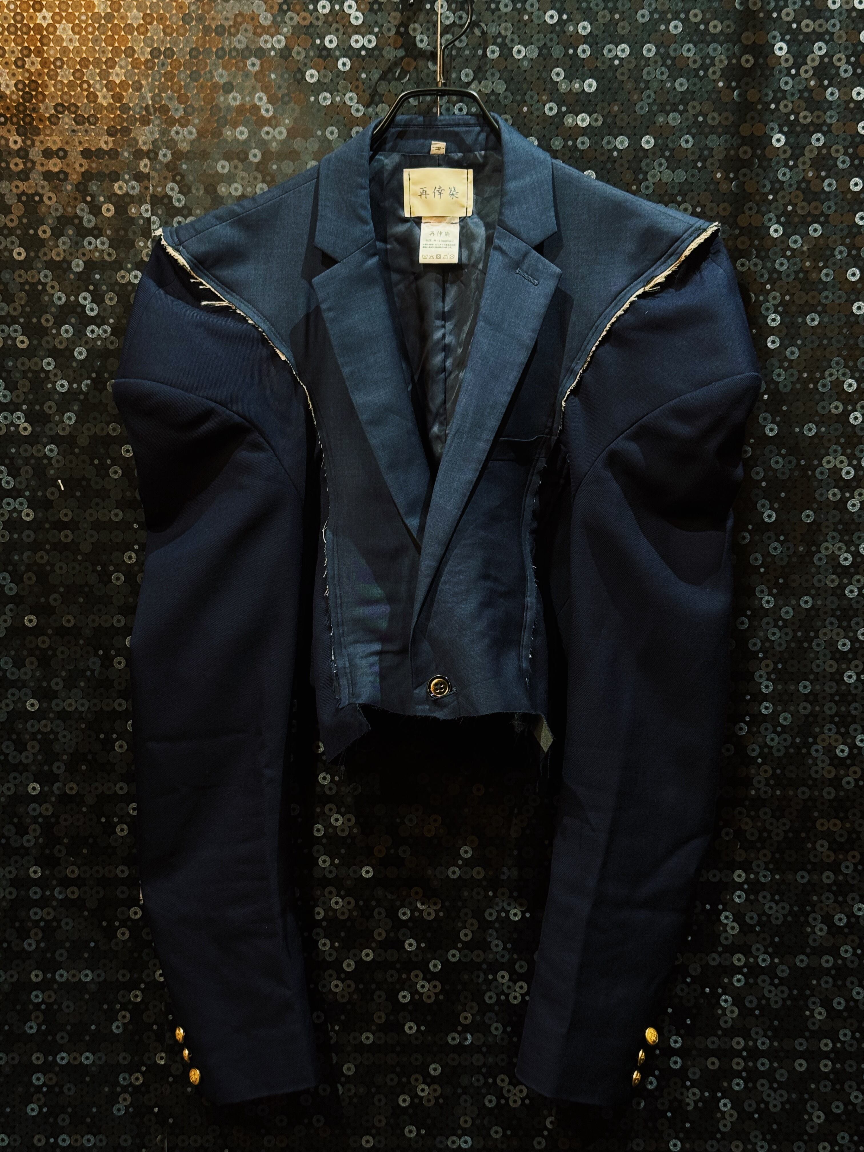 【ÆIEM】"再倖築"vintage Power shoulder dress silhouette tailored jacket