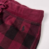 POLO RALPH LAUREN ポロ ラルフローレン チェック柄 サーマル インナー パンツ L /ボルドー系/レギンス/ヘインズブランズジャパン