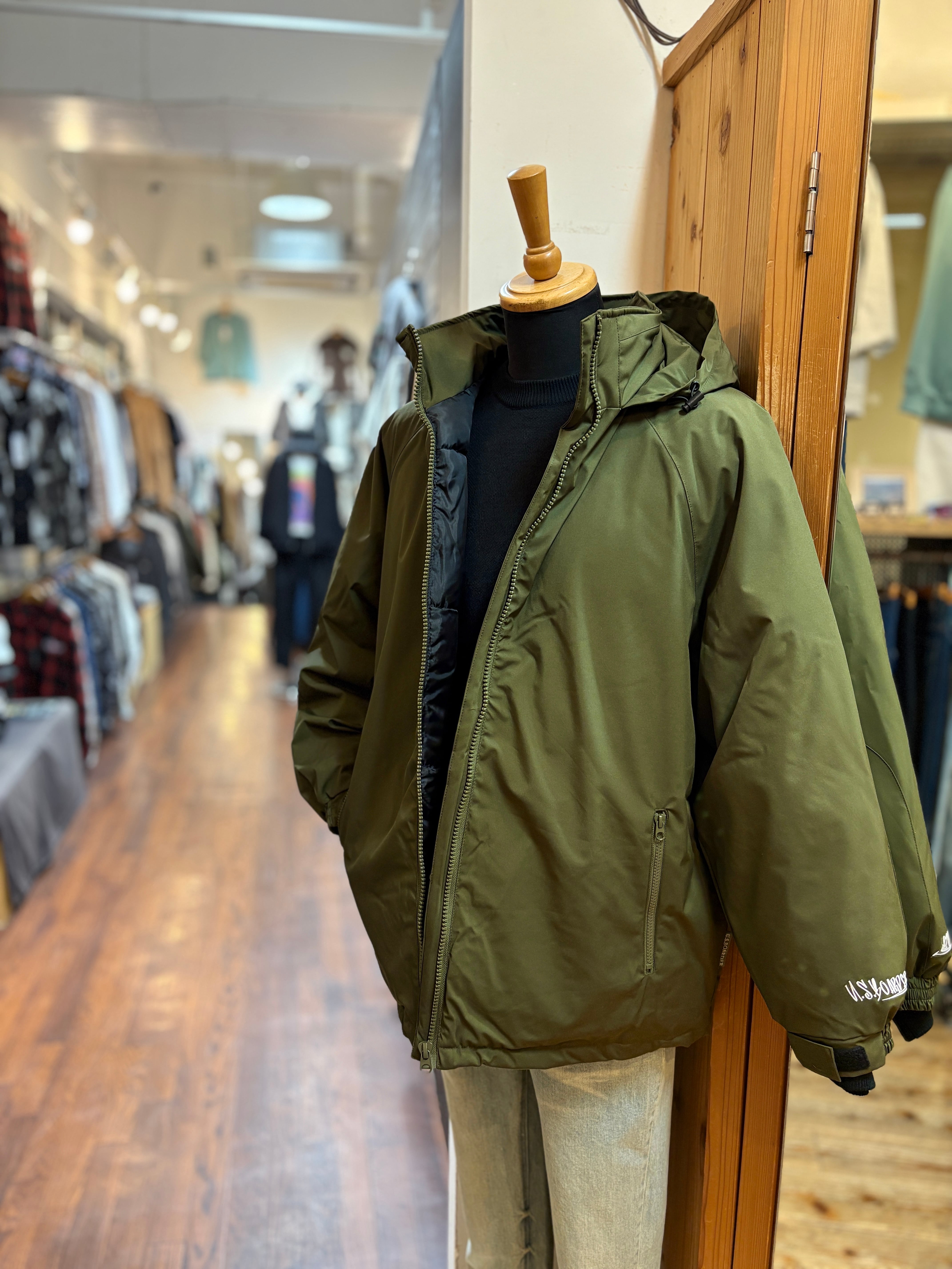 U.S.BOARDER スタンドダウン Stand down ダウンジャケット (Khaki