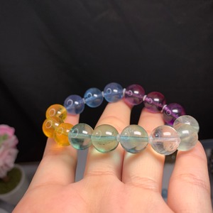 b148 キャンディーフローライトブレスレット