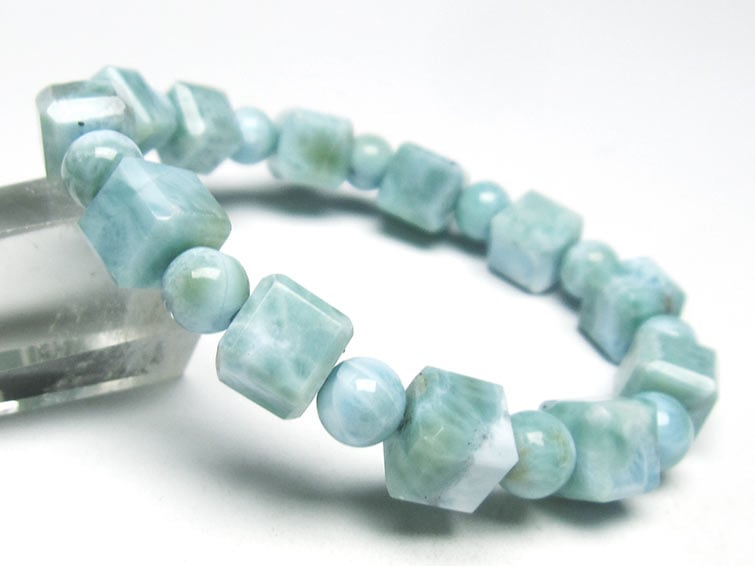 ラリマー ブレスレット ラリマール 本物 7mm 一点物 111-34359 | Pay ID