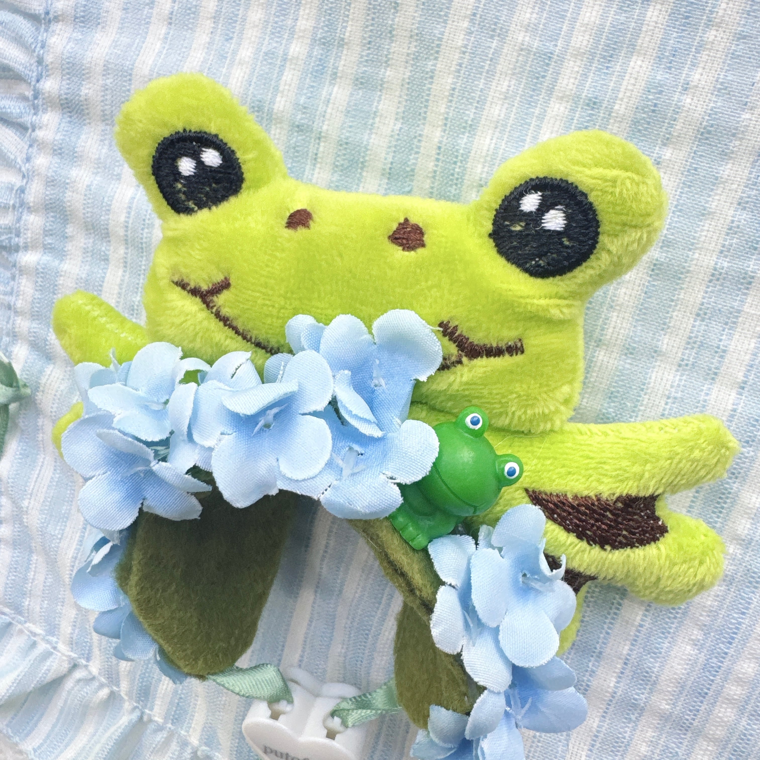 紫陽花カエルさんヘッドドレス