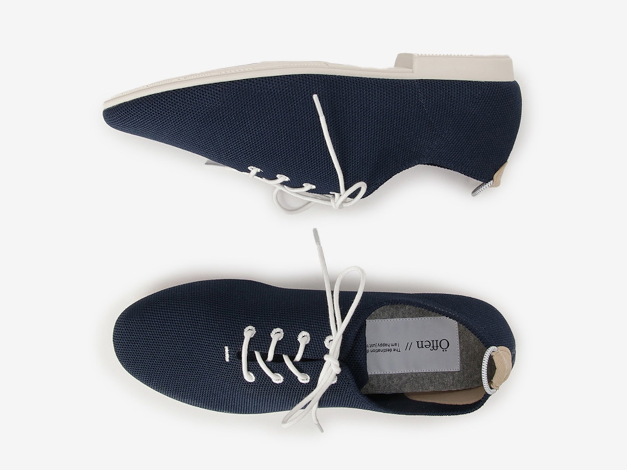 【MENS】round-LACETS / NAVY