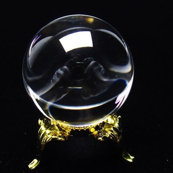 水晶 丸玉 ブラジル産 30mm 一点物 141-6473