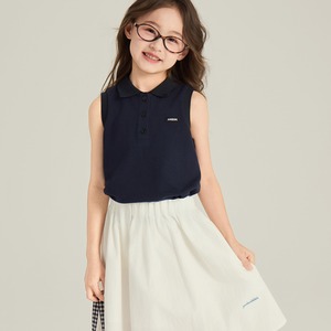 夏アカデミックスタイルノースリーpoloシャツ