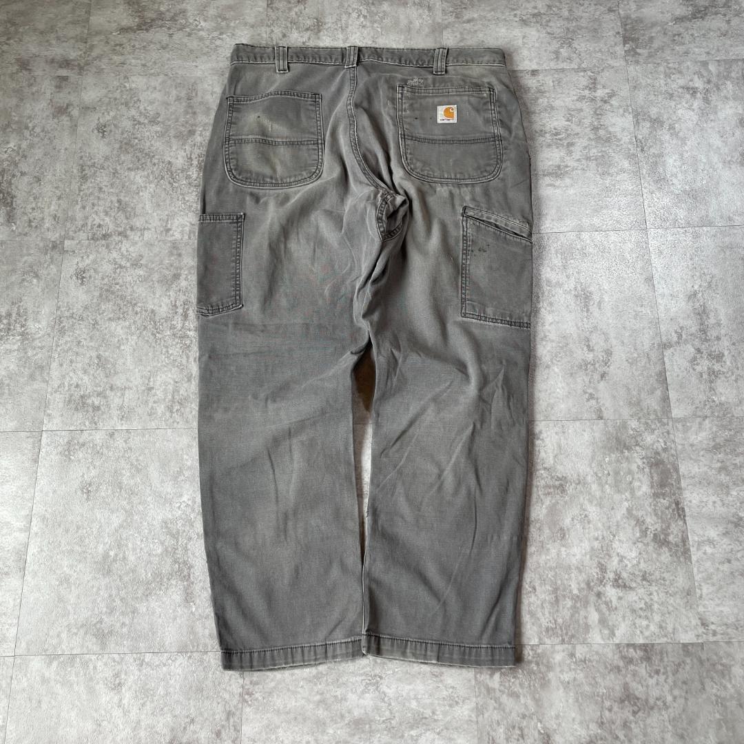 10s ニカラグア製 グレー ダブルニー Carhartt 36×30 | ib2