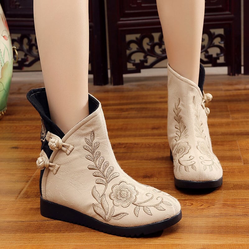 2色選択 刺繍靴 チャイナ靴 唐装漢服シューズ 中華服 チャイナドレス  