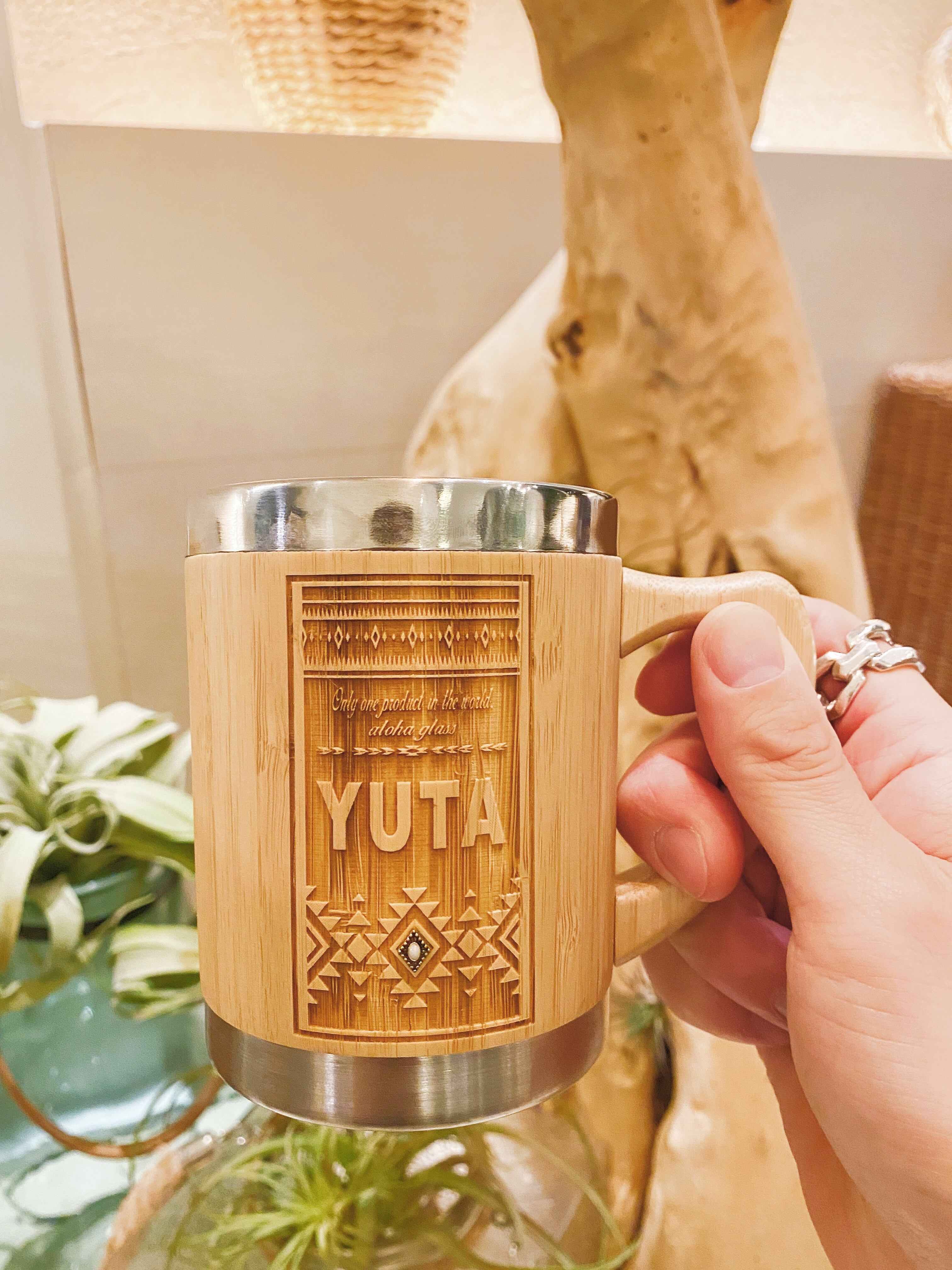 Bamboo stainless mug(ortega) | ALOHA GLASS