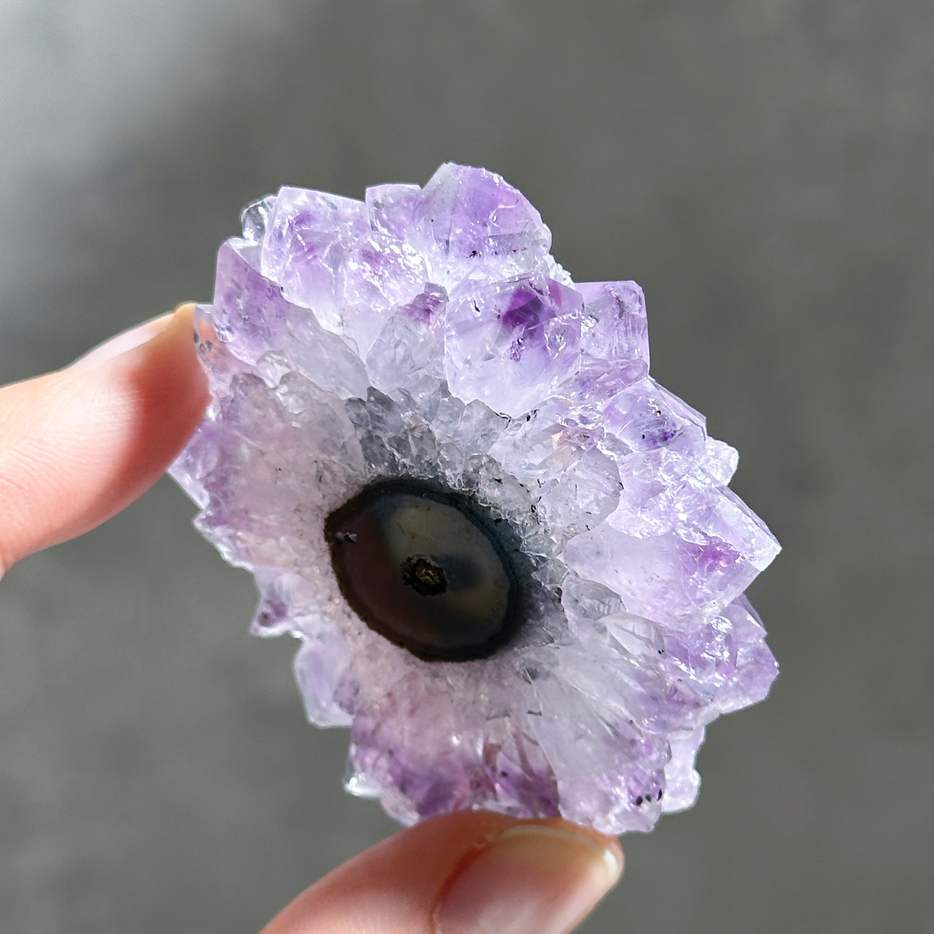 フラワーアメジスト スライス64◇ Flower Amethyst ◇天然石・鉱物