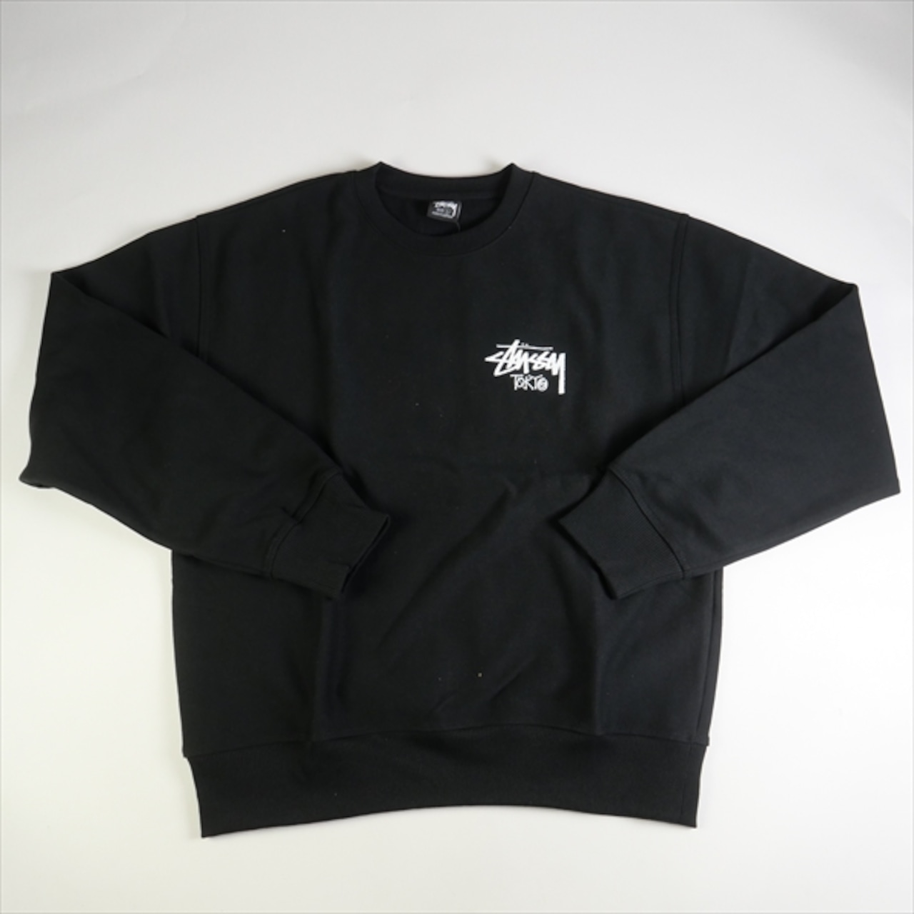 Size【M】 STUSSY ステューシー 23AW STOCK TOKYO CREW BLACK 東京限定 
