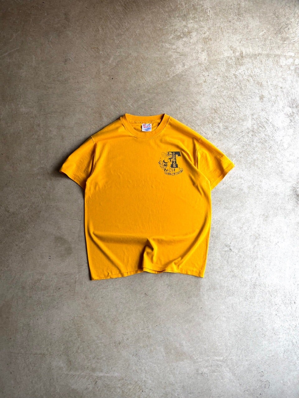 USA製 90's Hanes HEAVYWEIGHT 50/50 PRINT T-SHIRTS “TOMBSTONE YELLOWJACKETS”