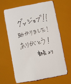 ＊手漉き耳付きはがき(10枚組)＊入荷しました！