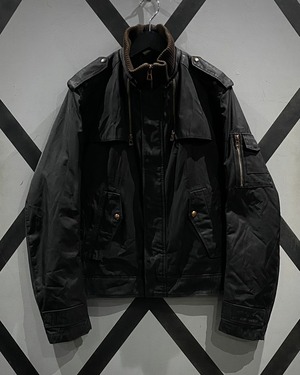 【X VINTAGE】“BOSS HUGO BOSS” Multiple Gimmick High Neck Coating Jacket