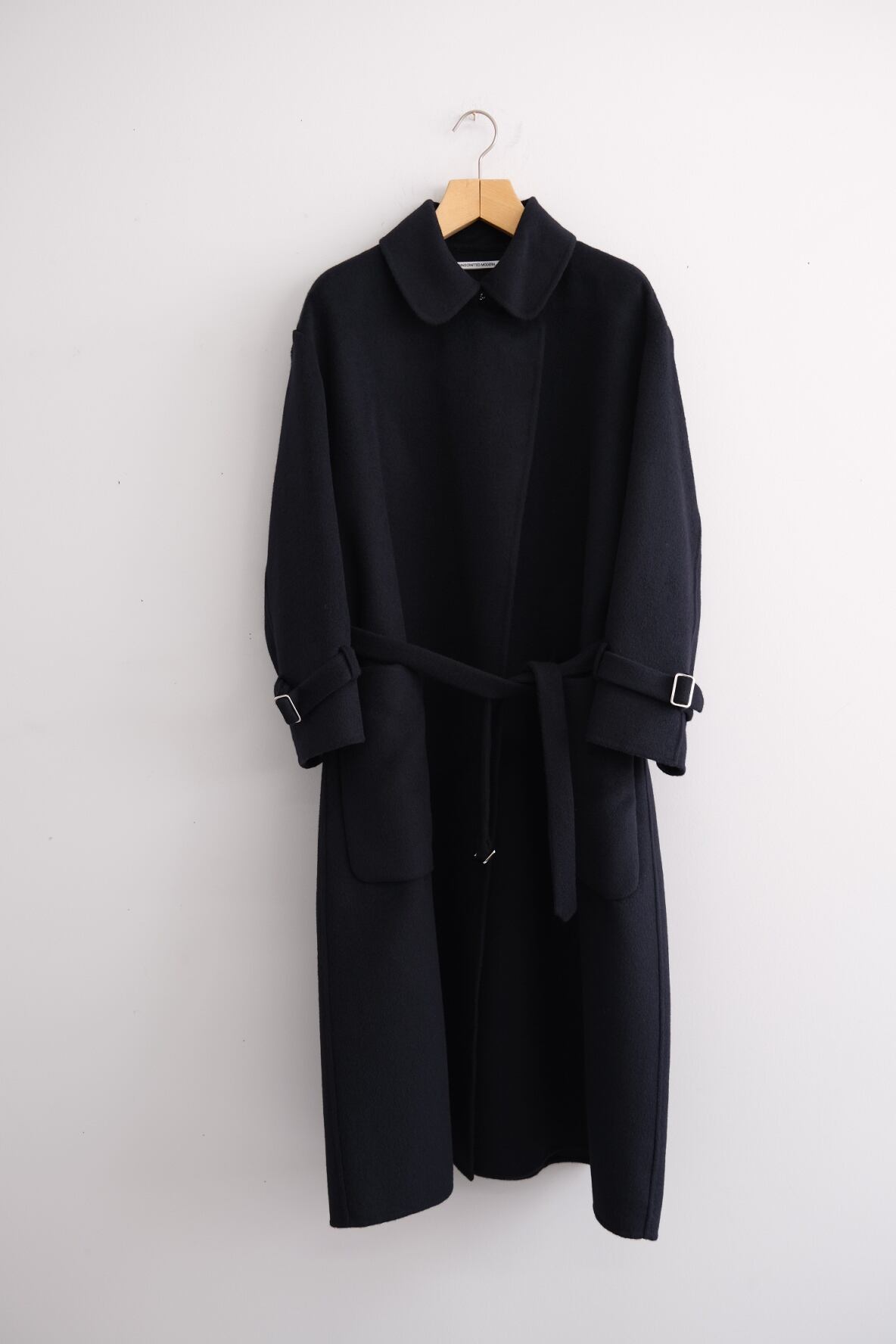 TENNE HANDCRAFTED MODERN オーガンジー　ロングコート TENNE HANDCRAFTED MODERN “ Angola big size trench wool “ Navy