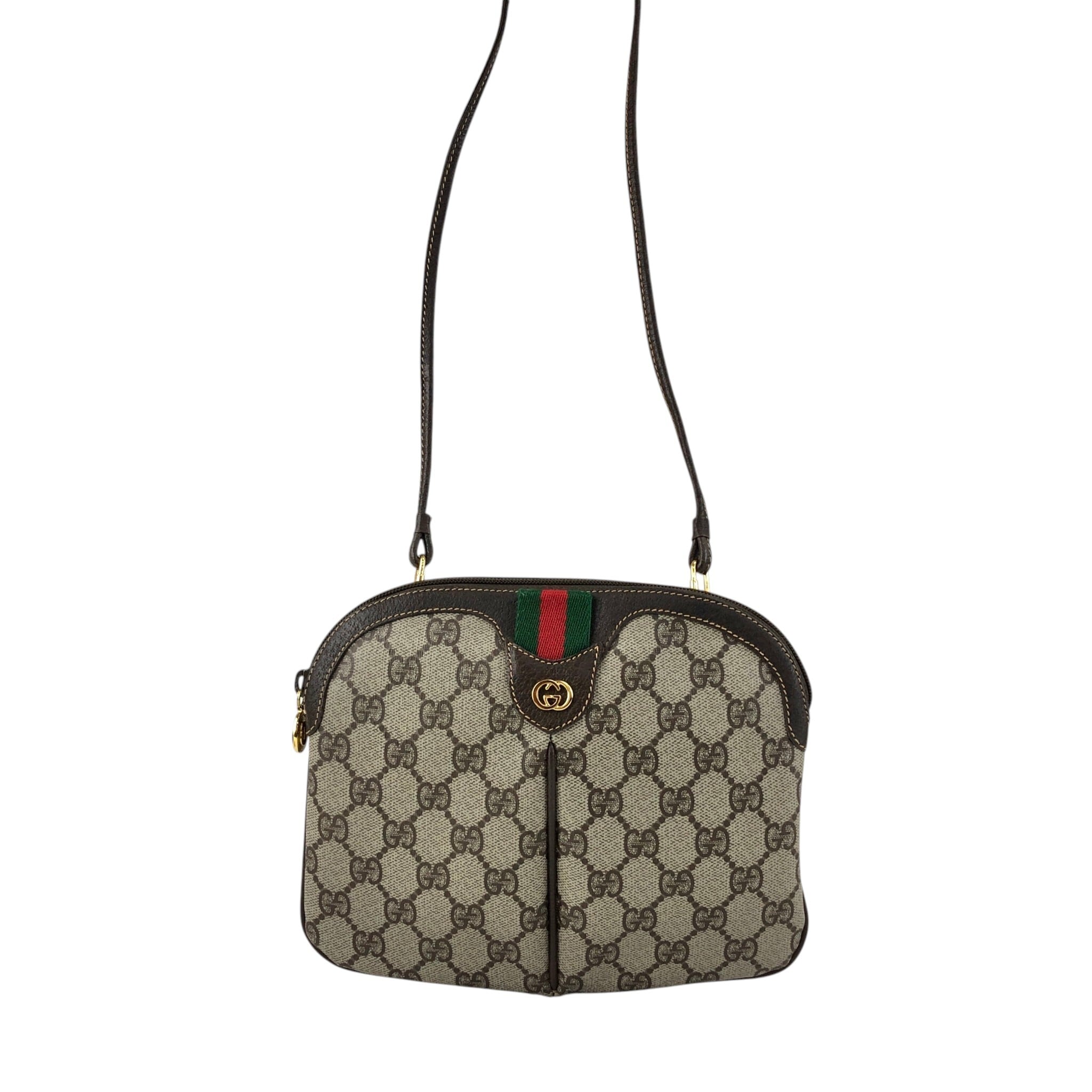 GUCCI グッチ シェリーライン GG ショルダーバッグ ブラウン GGロゴ