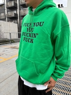 RIVERSIDE BASE 「FUCKIN' FUCK」PULLOVER HOODIE IRISH GREEN