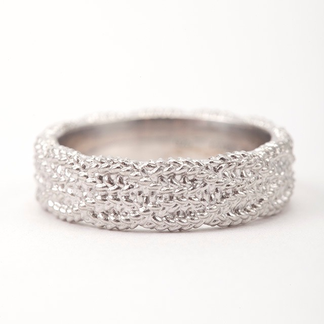 【受注生産】SILVER925 Cable knit ring/ silver