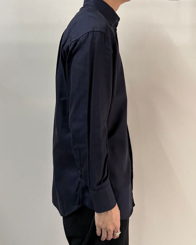 【GUCCI】navy cotton twill shirt