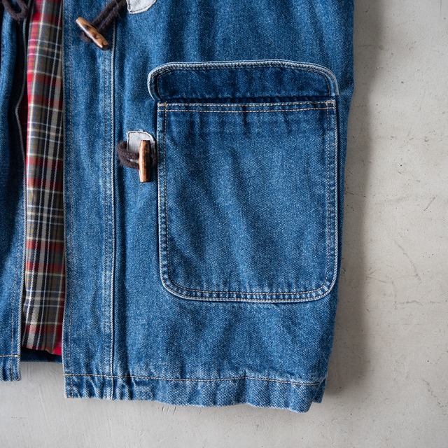 "LIZ claiborne" used Denim duffle coat