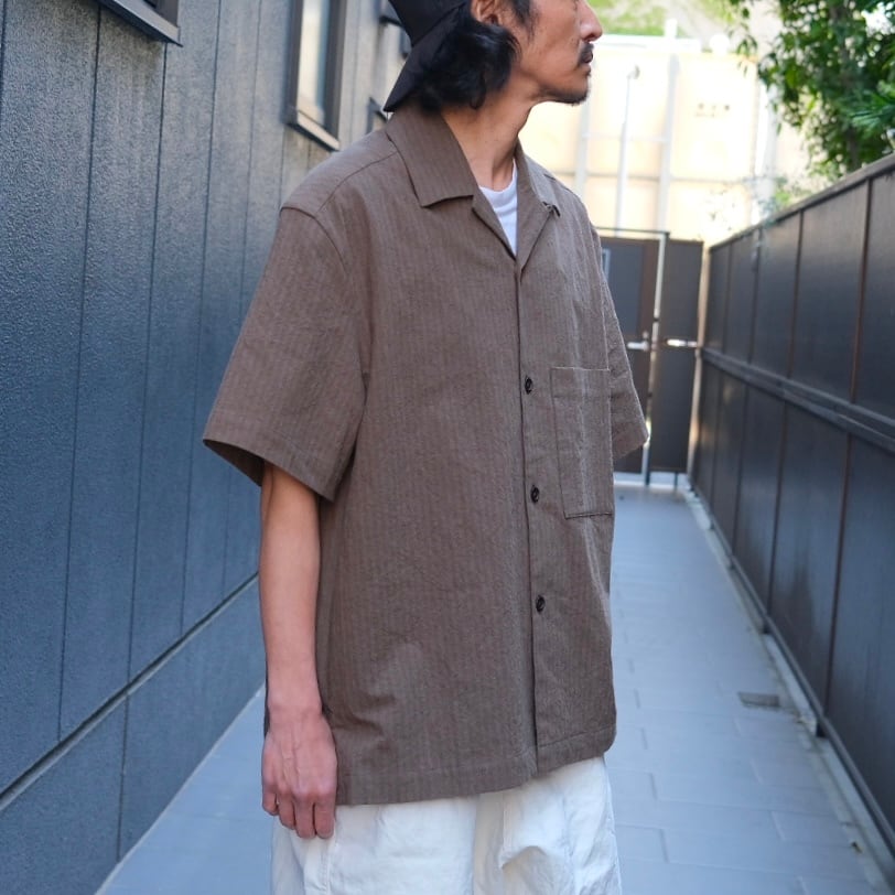 EVAN KINORI(エヴァン キノリ) / Short Sleeve Shirt Hemp Cotton