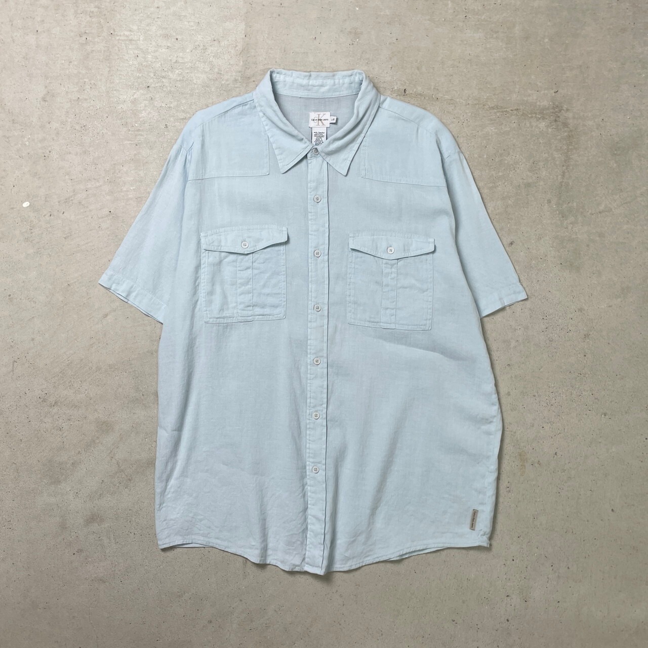 90年代 Calvin Klein Jeans カルバンクラインジーンズ 半袖リネン 