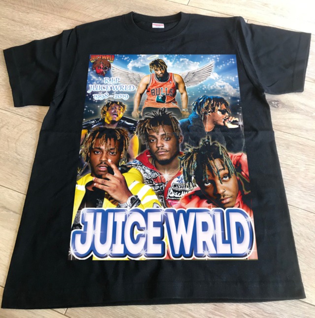 【RIP】JUICEWRLD-ラッパー追悼Tシャツ！★早すぎる人気21歳ラッパー★限定商品★