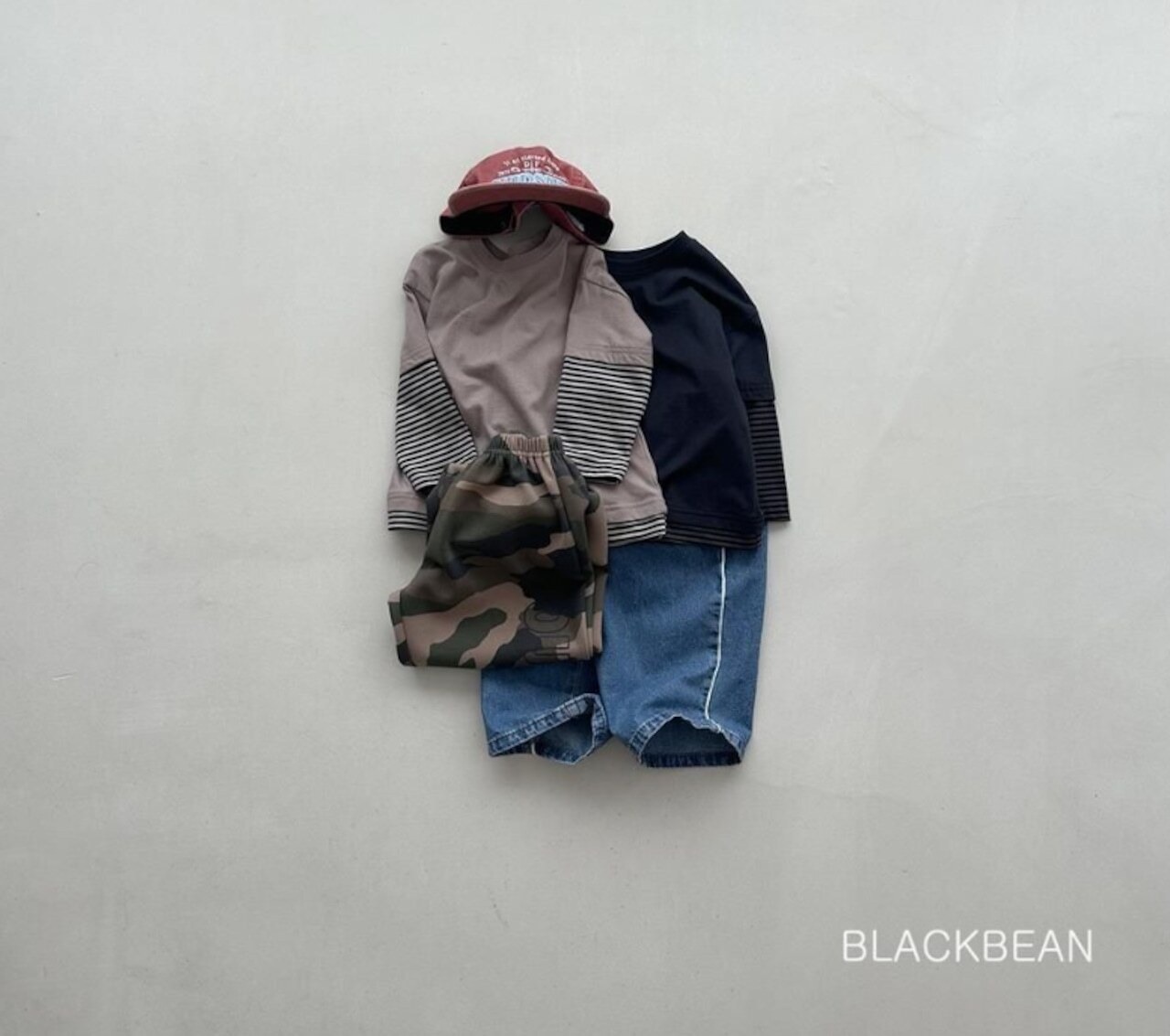 韓国子供服 / 26Autumn / Blackbean / リッチTシャツ / キッズ服 / 秋服 *S~XL*